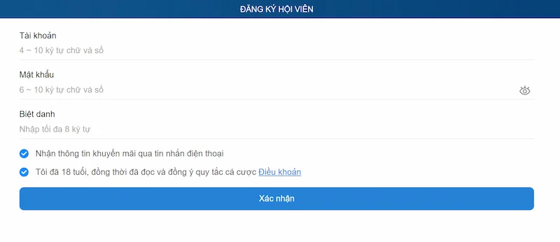 Kubet đăng ký trên máy tính